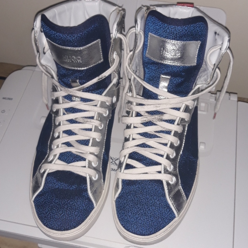 hugo boss hightop trainers